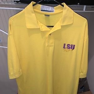 Large vintage LSU collard shirt